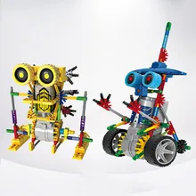 Electric Block Robot Dinosaur Series Children Toys Manual DIY Blocks