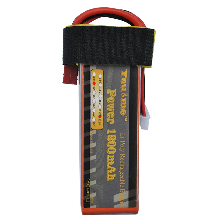 You me Lipo font b battery b font 6S1P 22 2V 1800mah 20C Rechargeable font b