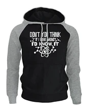 Raglan Hoodie Men 2017 New Hot Sweatshirts Autumn Winter Print Don’t You Think If I Were Wrong I’d Know It Men’s Sportswear Kpop