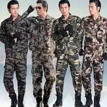 10 set-топ и брюки) камуфляжные костюмы износостойкости дышащий Открытый CS армия тренировочная форма военный поезд костюм с длинными рукавами