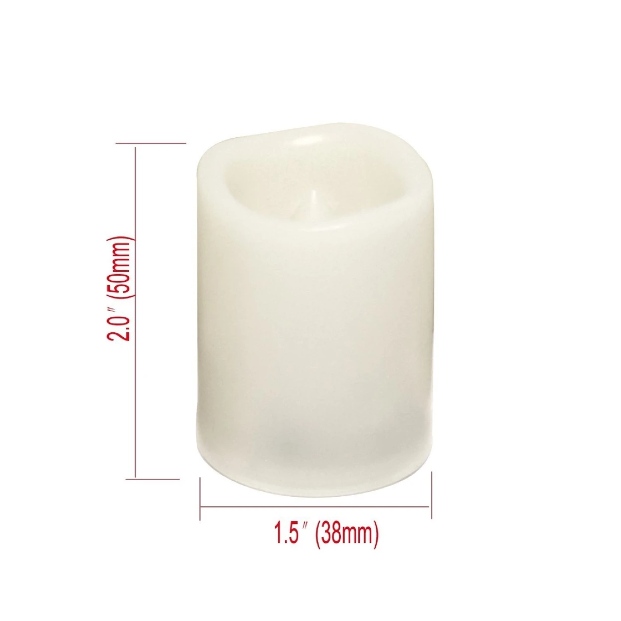 Candle Choice 12 Pieces LED Flameless Battery-operated Votives Candles with Batteries  (P38S20405A-12) (4)