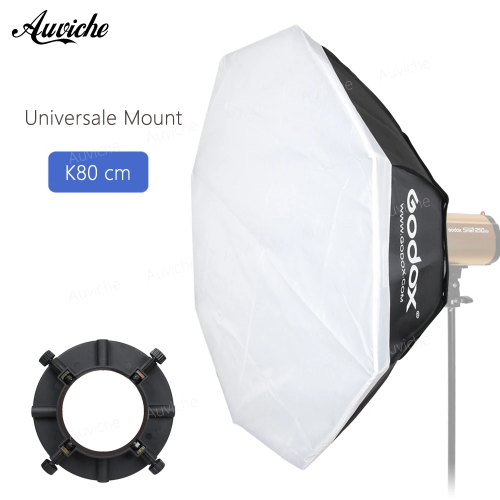 

GODOX 80cm Octagon Studio flash softbox Universal Mount for Godox Studio flash 250DI 300DI E250 E300 K150A K180A ST250