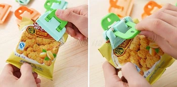 

200PCS Portable ABS Practical Food Sealing Very Strong Clamp Clip Powder Food Package Bag Clip Hot Sale
