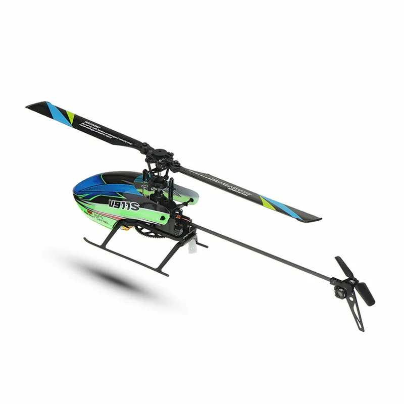 (С 3 батареями) Новая Популярная игрушка WLtoys V911S 2 4G 4CH 6 Aixs Gyro Flybarless RC вертолет RTF для