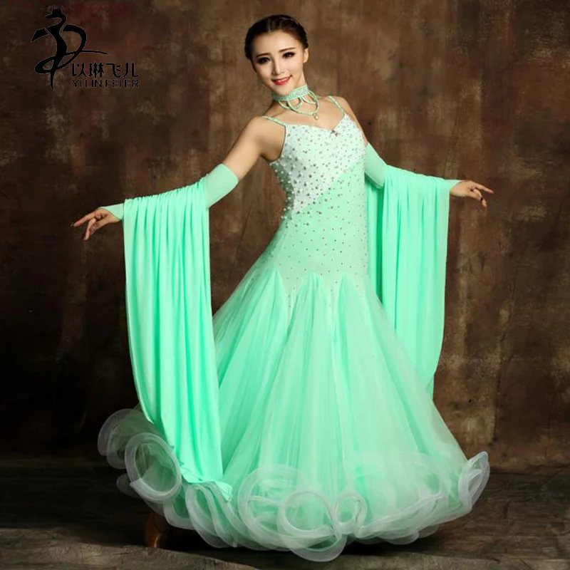 Ballroom Competition Dance Dress Modern Waltz Tango Standard Dress