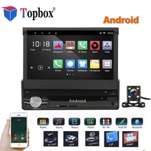 Topbox 1Din Android Car Multimedia 7″ Quad Core 6.0 Car Styling 1 din Autoradio GPS WIfi Car Audio Player Bluetooth With Camera