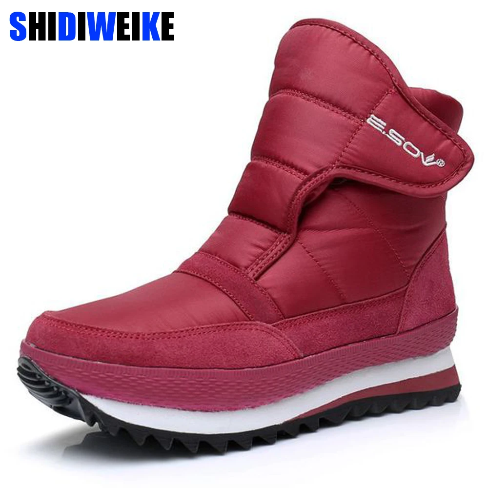 

2019 Winter New Plus Size Ankle Women's Shoes women With Versatile Waterproof Snow Boots Women's warm Cotton Shoes g397