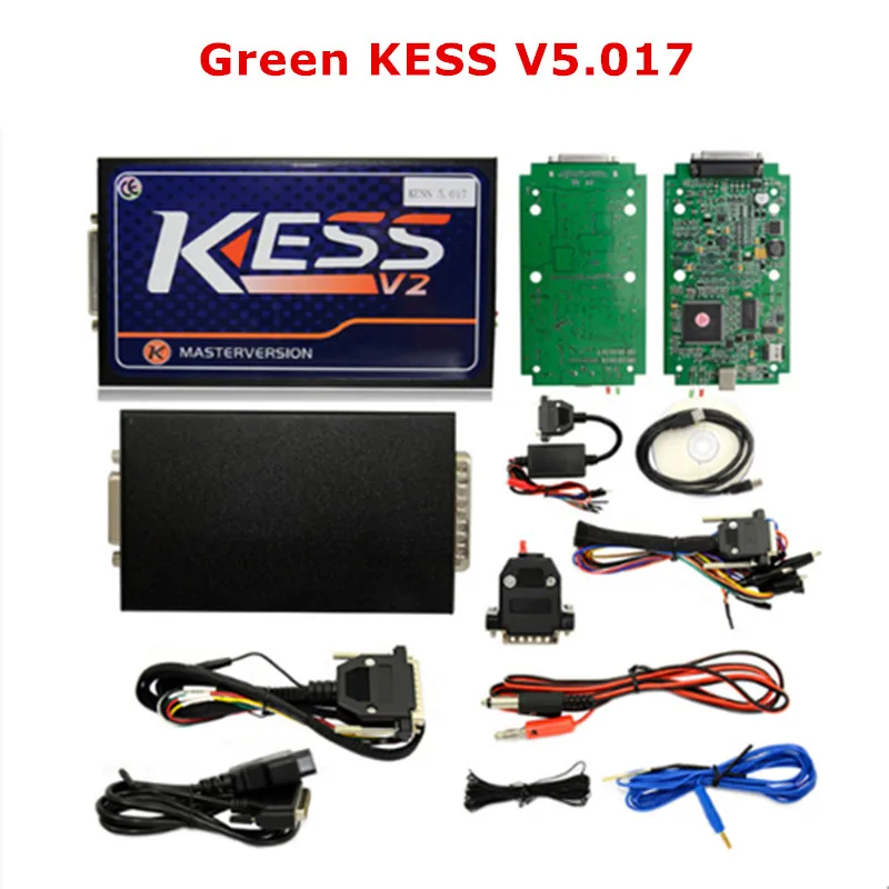 Безлимитный V2.47 EU красный KTAG V7.020 4 светодиодный SW V2.25 онлайн KESS V2 V5.017 K-TAG 7,020 Master V2.23 KESS OBD2 тюнинговый ECU программист - Цвет: Green KESS V5.017