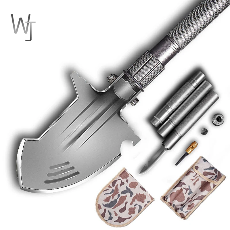 

Multifunctional Outdoor Engineering Shovel Military Shovel Folding Suit Camping Survival Tool