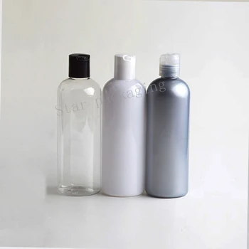 

30pcs 300ml Shampoo Plastic Bottle for Women PET Makeup Storage Cosmetic Bottles Toner Essential Oil Package Lotion Containers