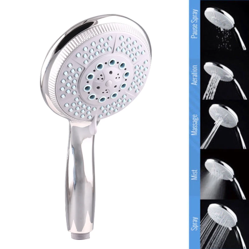 

Newest 5 Setting Mode Large Water Saving Multi-Function Bathroom Handheld Shower Head