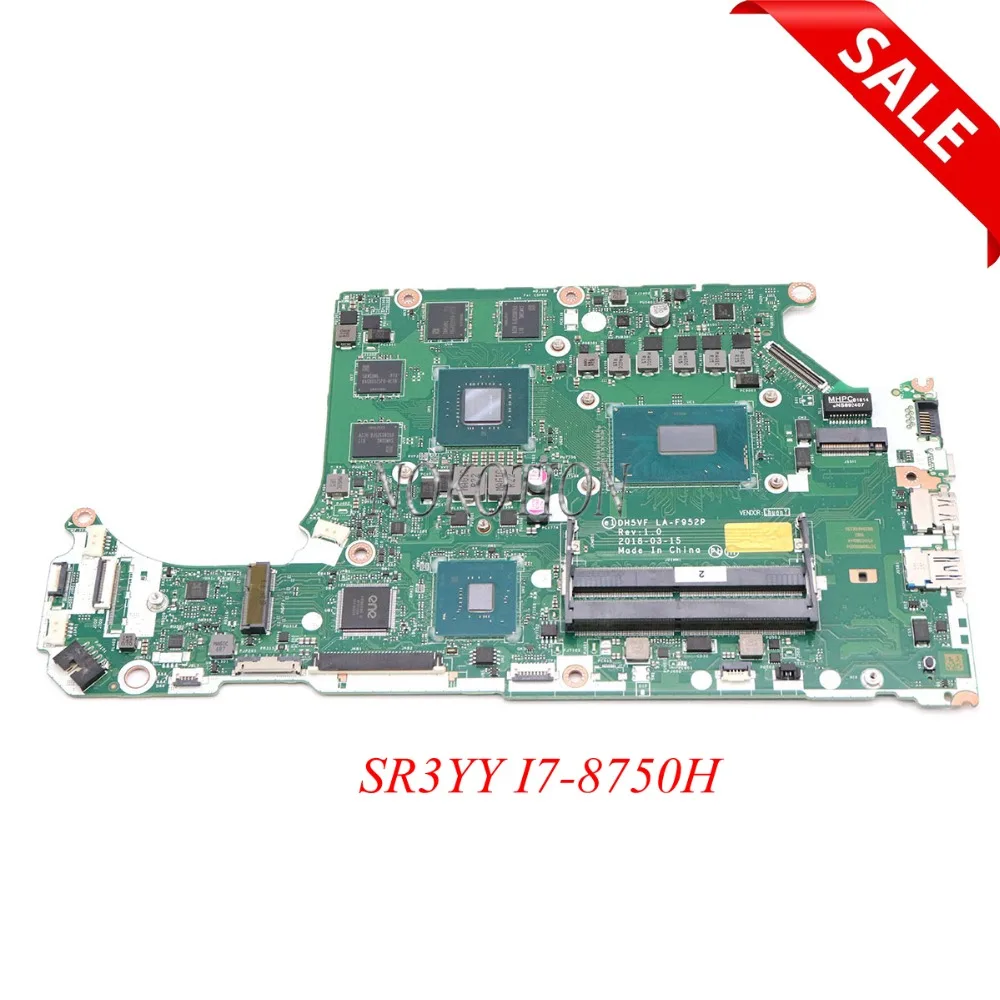 Материнская плата NOKOTION DH5VF LA F952P для ноутбука acer AN515 52 материнская HD630 + GTX 1050 Ti SR3YY I7