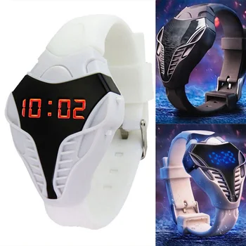 

Children Reminder Triangle Dial Cool Digital Watch Calendar Sport Unisex Led Gift Valentine's Day Electronic Wristwatch #137