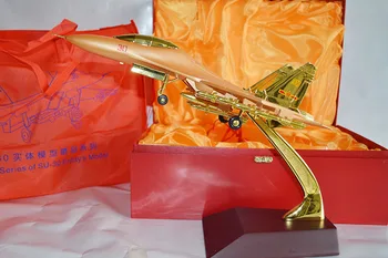 

1:60 Su30 Aircraft Model Wholesale Alloy Gold Plated Veterans Souvenir Model