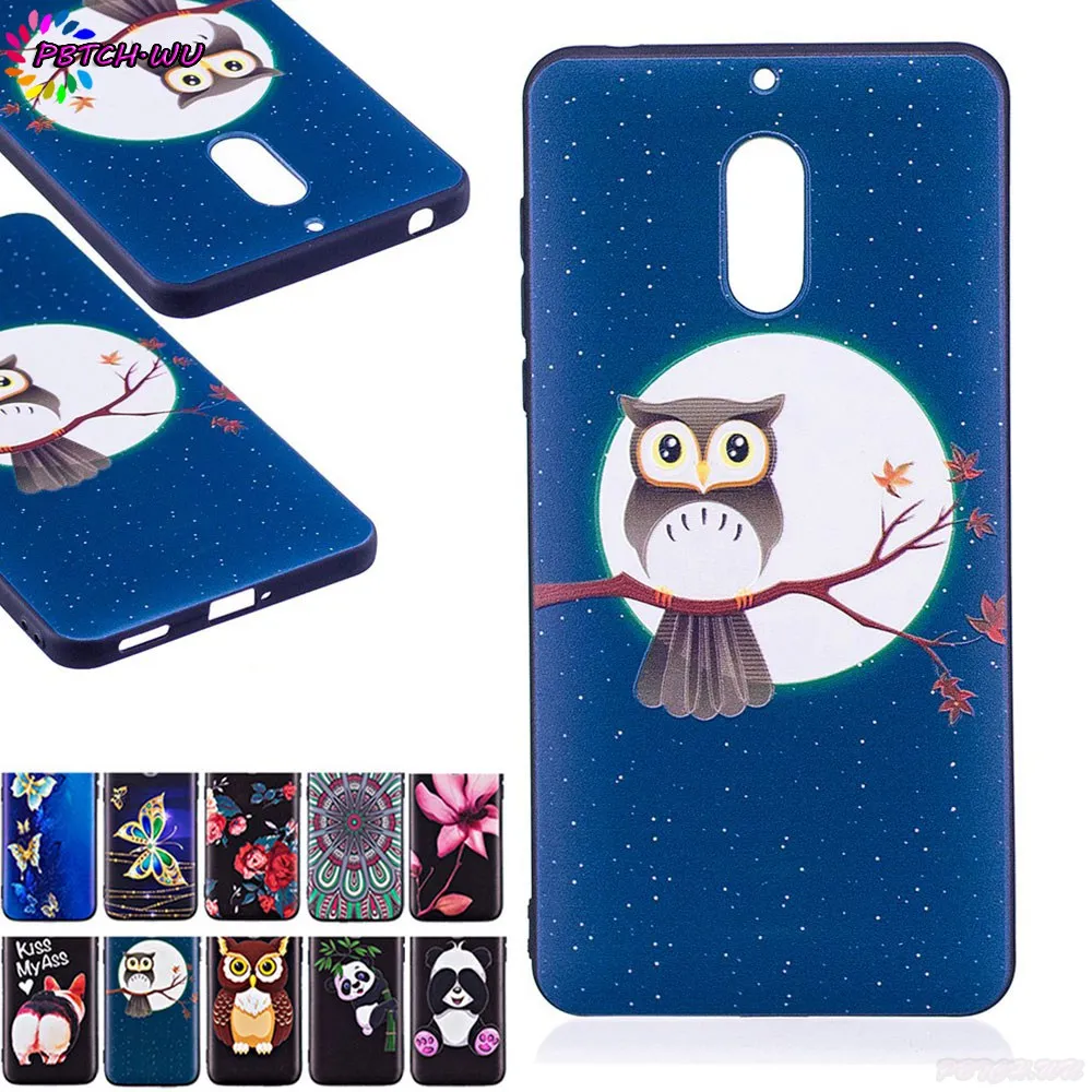 TPU Emboss Case For Nokia 6 Global 2017 TA-1033 TA-1025 TA-1021 TA-1000 Shell Nokia6 TA 1033 1025 Soft Silicone Phone Cover |