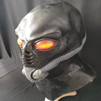

Halloween UFO Shaped Latex Mask Full Head Horror Predator Rubber Masks Masquerade Party Adult Cosplay Fancy Costume Props