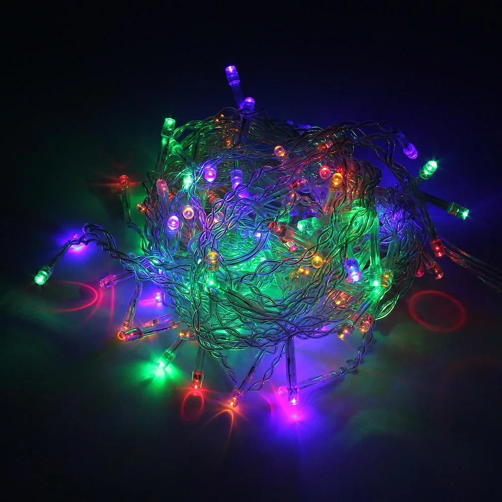 RGB 110 В 220 в 5 м Рождественская светодиодная лампочка занавес Сосулька свет 0,4-0,6 м Рождественская фея световая коннектор для Праздничная Свадебная вечеринка Декор - Испускаемый цвет: RGB