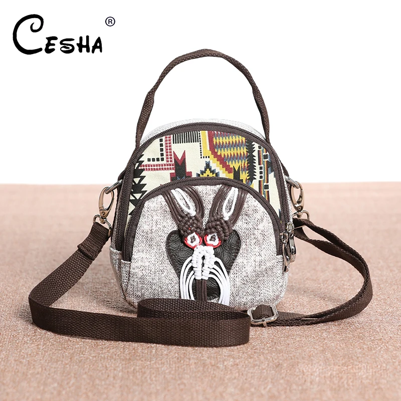 

Fashion Embroidery Dog Pattern Women Small Handbag Female Cotton Linen Fabric Shoulder Bag Environmentally Friendly Women Bags