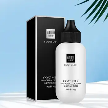 

Natural Primer Base Face Cream Goat Milk Water Light Isolated Concealer Brighten Refreshing Make up Cosmetics
