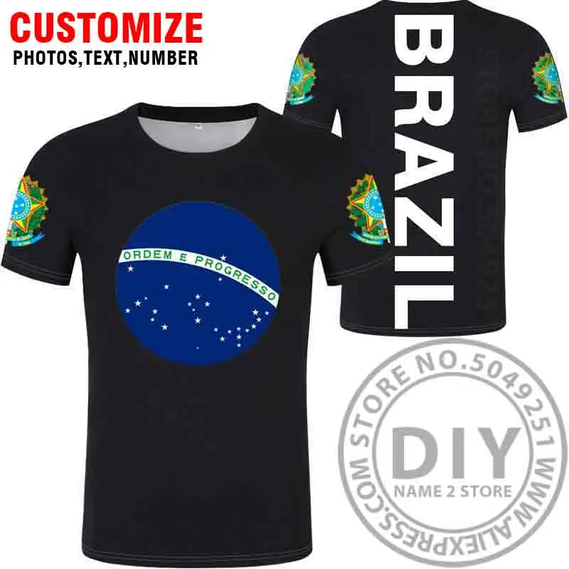 Бразильская футболка,, на заказ, с именем, номером, бюстгальтер, страна, футболка, Португалия, флаг br, португальский принт, фото, brasil federativa, сделай сам, одежда - Цвет: Style 14