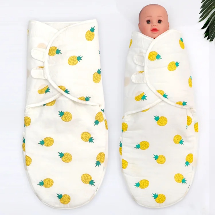 Пеленальное Одеяло для новорожденных, спальные мешки с милым принтом, мягкая хлопковая пеленка для сна, муслиновая накидка - Цвет: F