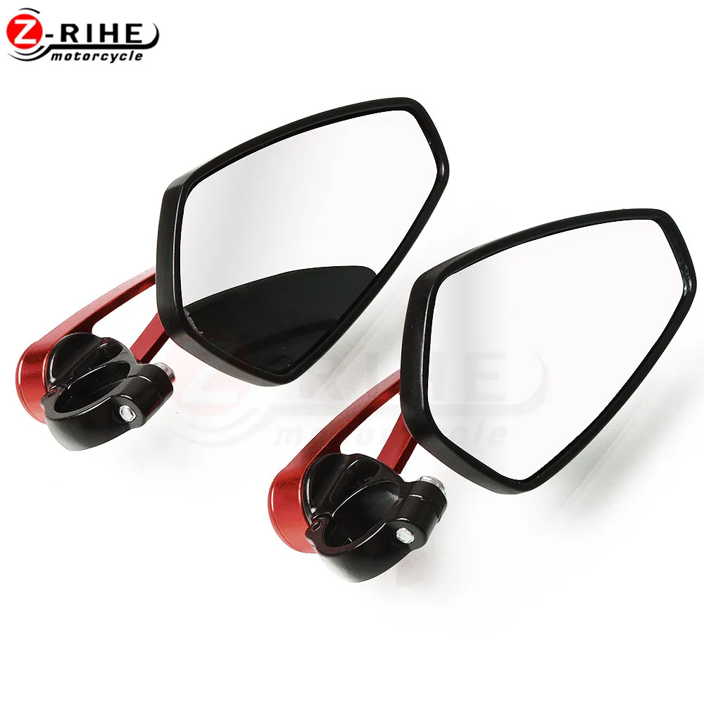 

New 7/8" 22mm Universal Motorcycle Aluminum Rearview Mirror Motos Rear View Handle bar End Side Mirrors