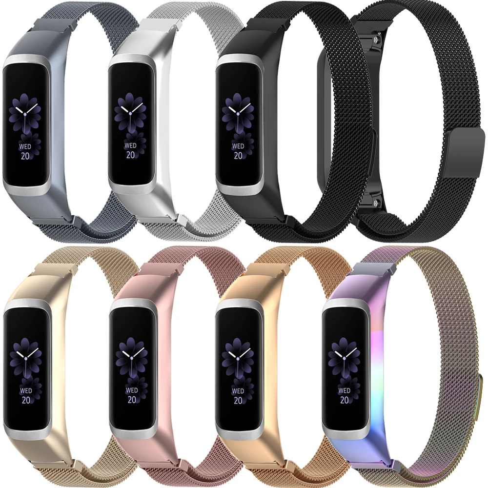

Laforuta High Quality Milanese Loop Stainless Steel Band for Samsung Galaxy Fit-e Bracelet Sports Replacement Strap for SM-R375