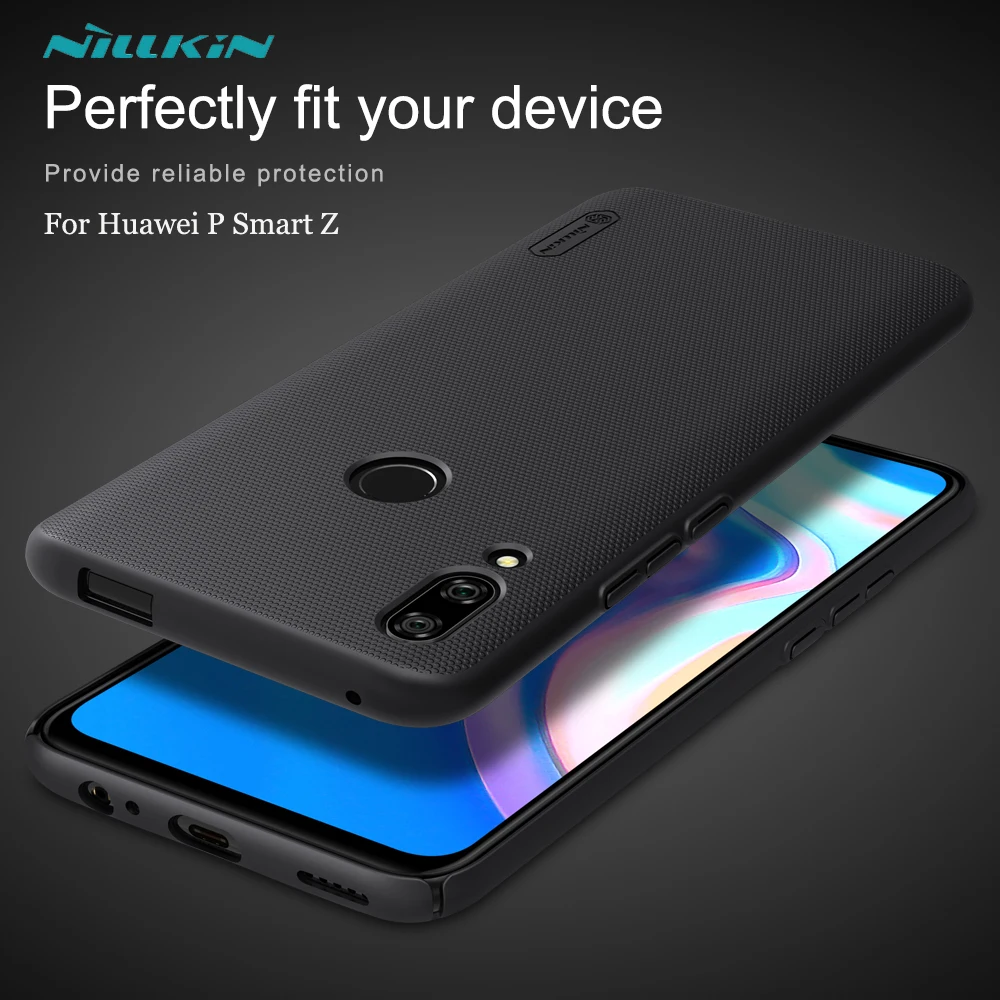 

Huawei P Smart Z Case Cover Nillkin Frosted Shield Back Matte Case For Huawei P Smart Z Bumper Gift Holder