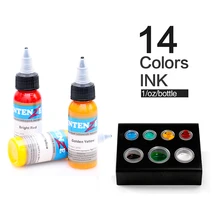 Татуировки и боди-арт татуировка поставляет татуировку набор чернил постоянный макияж для тела пигмент татуировки(1 унции