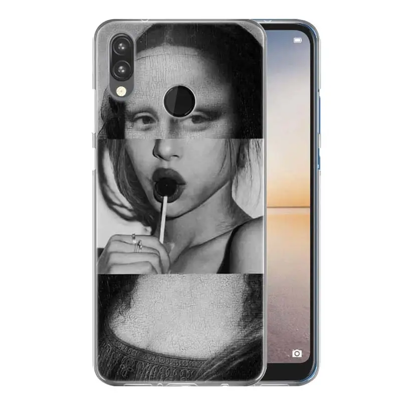 Забавный художественный чехол Mona Lisa для huawei P20 P Smart Nova 3i 4 P8 P9 mini P30 lite Pro силиконовый мягкий ТПУ чехол для телефона - Цвет: 15