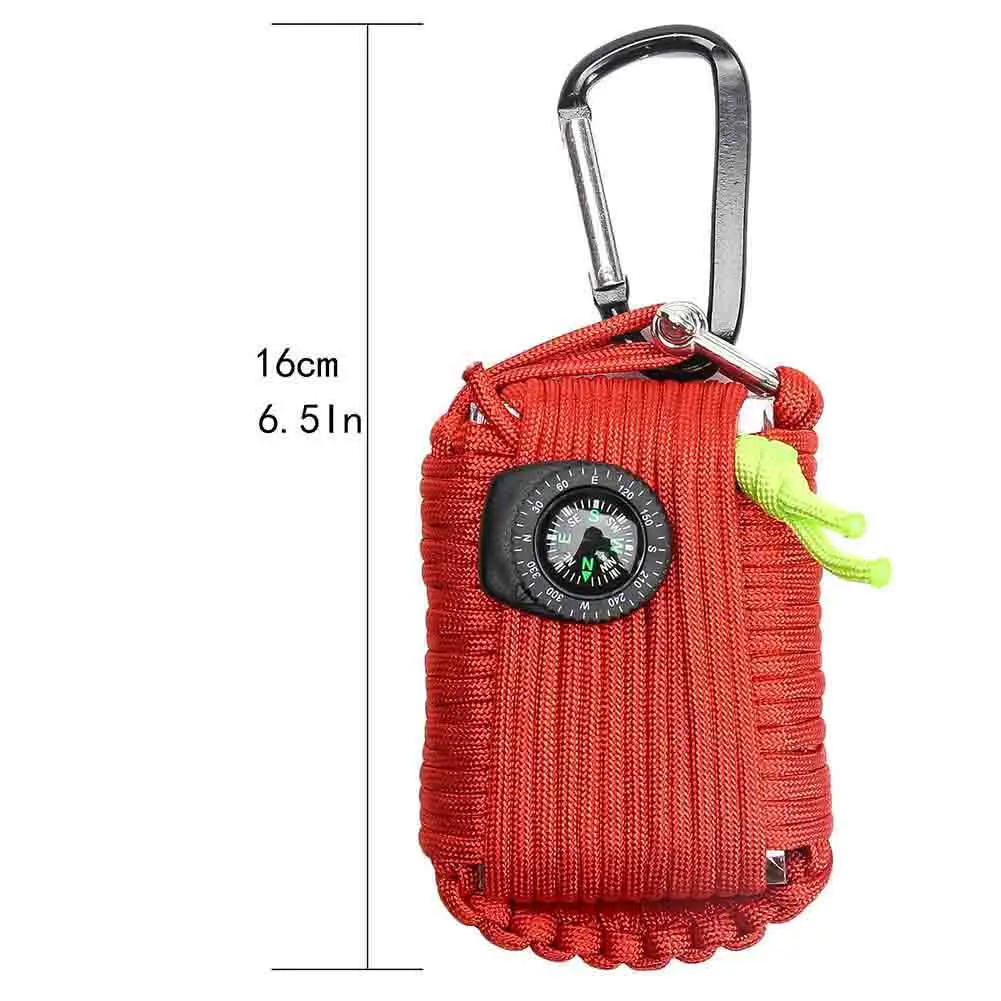 29 En 1 SOS equipo de emergencia campo bolsa de emergencia cuadro de la supervivencia de autoayuda equipo para acampar senderismo seguridad suministros