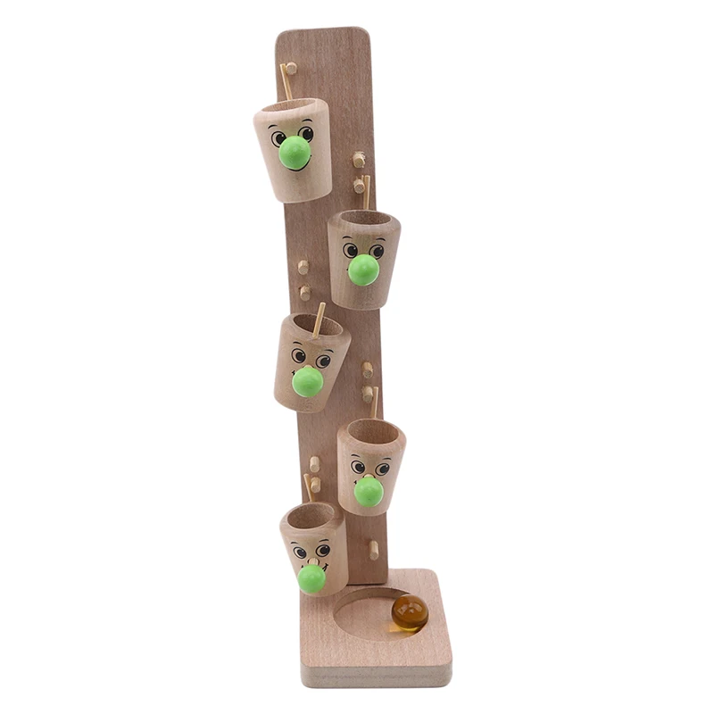 

Children's Educational Ball Toy Wooden DIY Mini Tree Rolling Ball Toys Toddler Educational Nesting & Stacking Toys