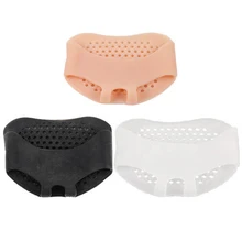 1 пара силиконовых мягких стельки для передней части стопы, полуневидимые гелевые стельки, обувь на высоком каблуке, Нескользящие, защищают от боли, уход за ногами