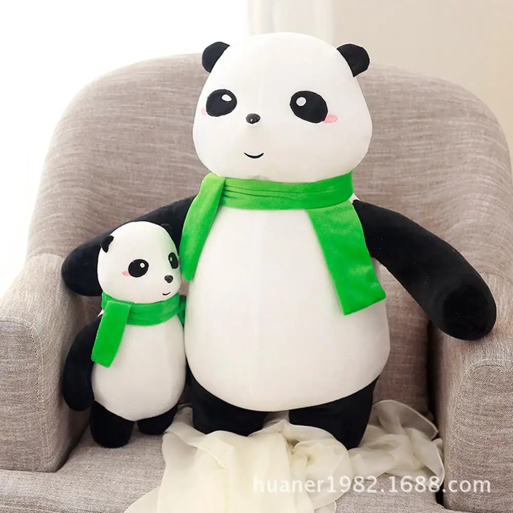 

Cute Panda with scarf plush toy panda doll big size doll Stuffed toys high quality birthday gift