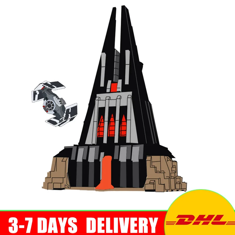 

Lepin 05152 1187 Pcs Star War Darth Vader's Castle Set Model Building Blocks Bricks Educational Toys for Children Clone 75251