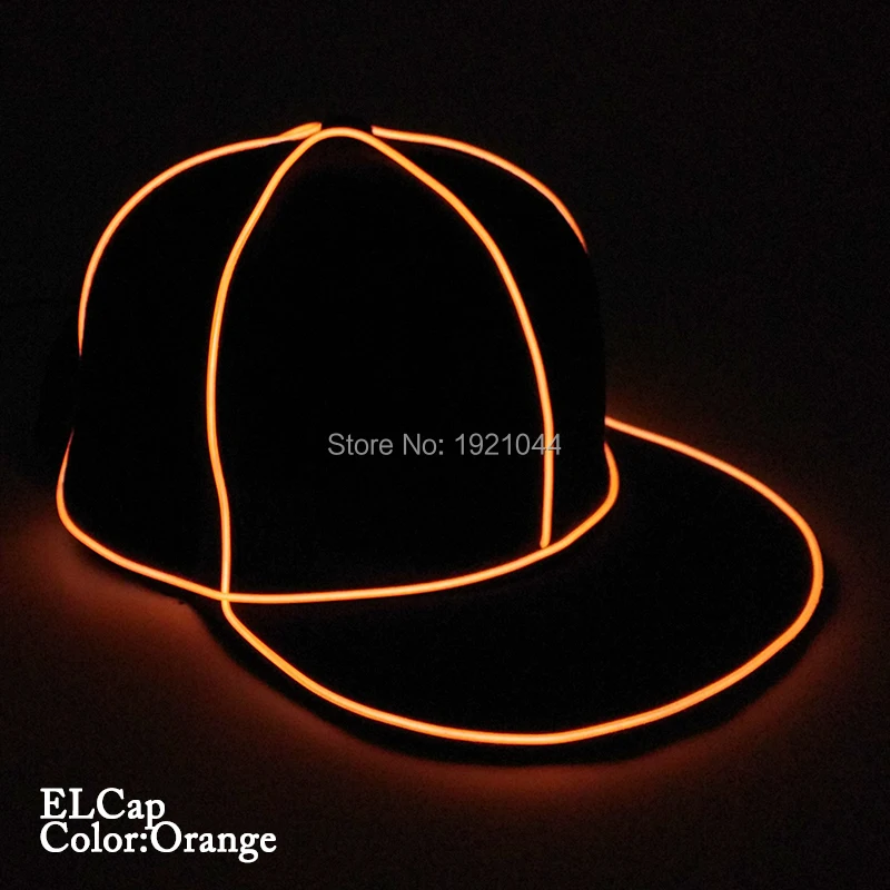 Высококачественная светящаяся Кепка в стиле хип-хоп, EL Wire, мигающие вечерние шляпы, танцевальные диджейские реквизиты, ночная флуоресцентная Кепка для вечеринок на день рождения