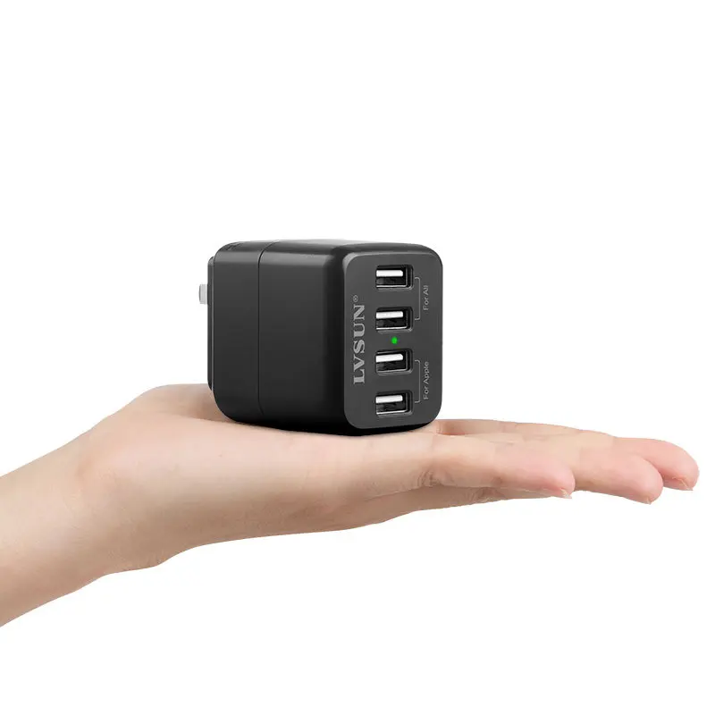 Сетевое зарядное устройство с 4 USB портами для iPhone 6 5s iPad Samsung Galaxy s6 s5 s4 Note