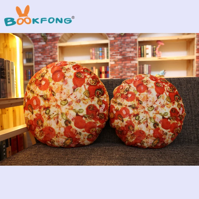 Bookfong 1pc Funny Simulation Pizza Bread Plush Doy Toy Sofa Bookfong 1pc Funny Simulation Pizza Bread Plush Doy Toy Sofa Pillow Creative Food Throw