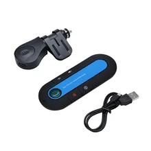 Защита от солнца Беспроводной Bluetooth 4,1 BT3.0 Громкая связь автомобильный комплект Громкая связь для iPhone зарядное устройство USB для мобильных устройств кабель 30NT08