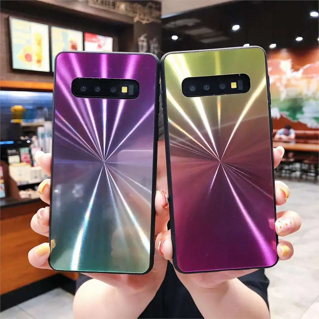 Для Samsung Galaxy S10/S10 Plus/S10e чехол Модный градиентный Блестящий лазерный CD
