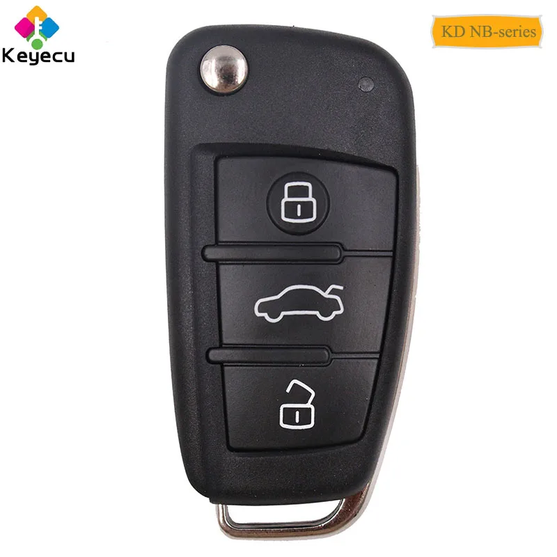 

KEYECU Replacement Universal Remote NB-Series for KD900 KD900+, KEYDIY KD NB-Series Remote Key With 3 Buttons for NB02-ATT-46
