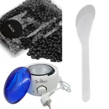 Джейн любовь 100 г удаления волос бобы горячий парафин воск теплее нагреватель горшок машина твердый воск для удаления волос Bean набор черный 5JY20