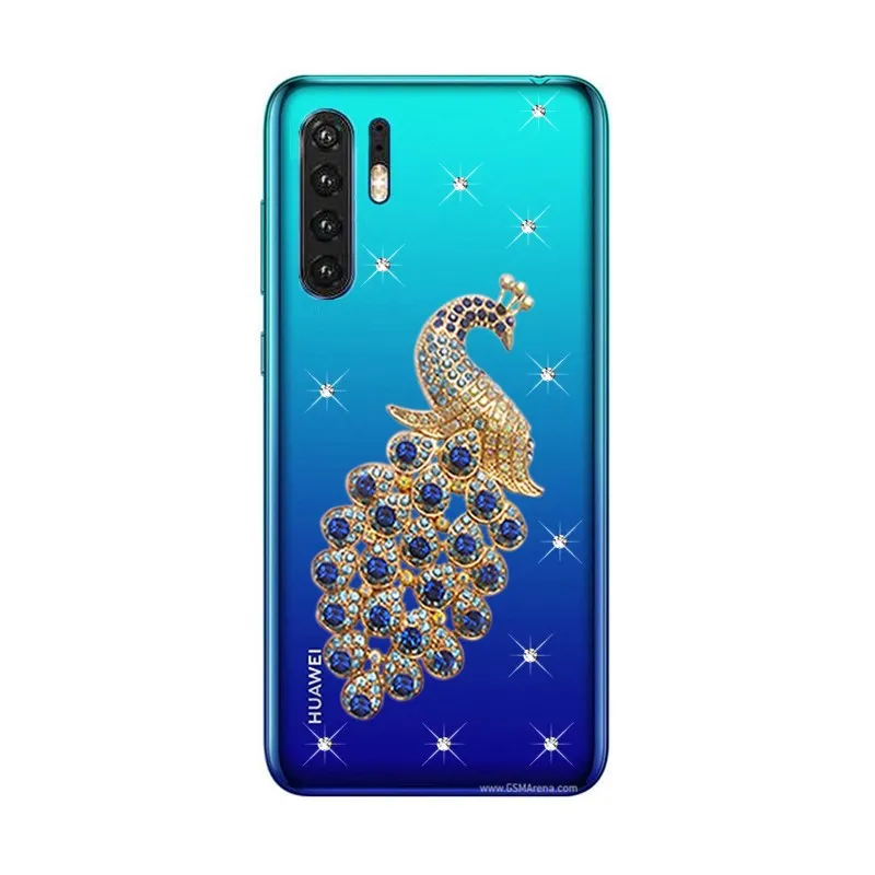 Для huawei P10 P20 lite P30 mate 20 Pro P Smart Z чехол для телефона Honor 8X9 10 lite view 20 30 бампер Bling Прозрачный Алмазный чехол