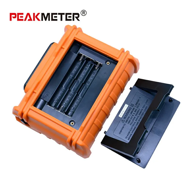 Цифровой тестер сопротивления заземления PEAKMETER PM2302 цифровой дисплей и