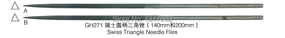 

Free Shipping 2pc GH271 B 200mm swisses triangle Needle file, goldsmith Tools,gold dental metal silver jewelry engraving file