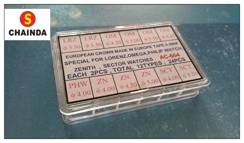 24 шт. специальные европейские короны для часов LRZ/OM/PHW/ZN/SCT