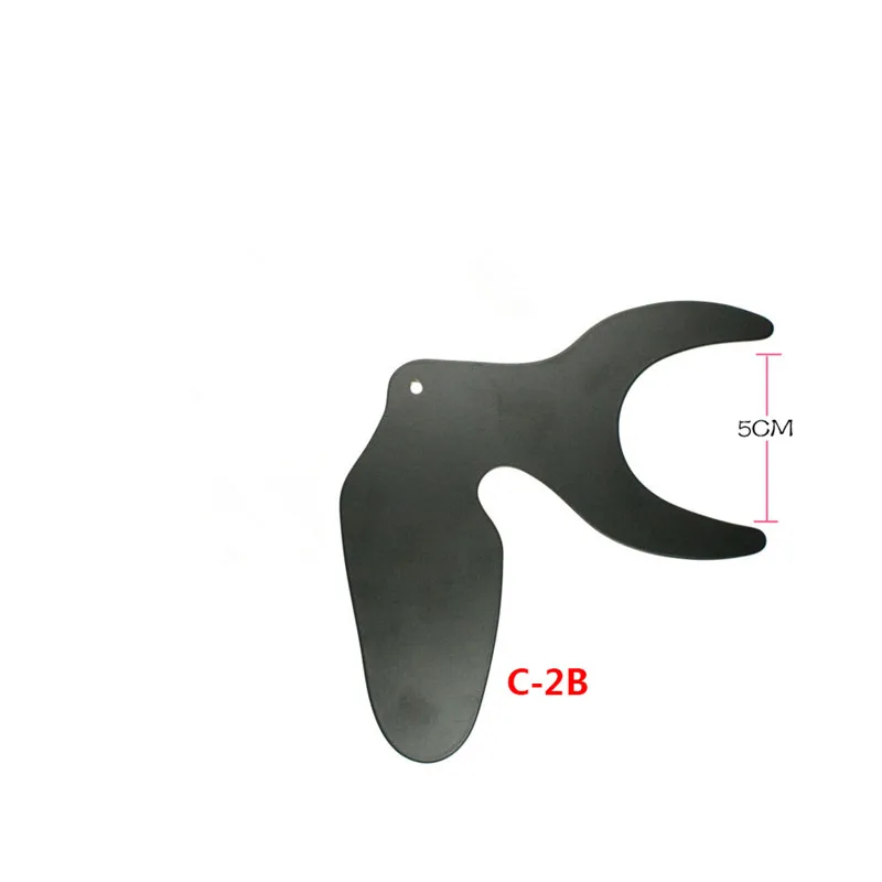 1 шт. Стоматологическая Ортодонтическая фотосъемка контрастная доска для оральной щеки Черная Пластина контрастеры автоклавные лабораторный инструмент 6 Размер - Цвет: Серый