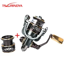 Trulinoya Jaguar1000 Spinning Fishing Reel 9+1BB 5.2:1 Double Spools Lure Wheel Moulinet Peche Carretilhas De Pescaria Carp Coil цена Trulinoya Jaguar1000 Spinning Fishing Reel 9+1BB 5.2:1 Double Spools Lure Wheel Moulinet Peche Carretilhas De Pescaria Carp Coil цены онлайн