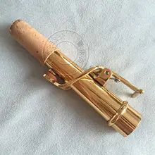 Отличный сопрано саксофон прямая горловина золотой лак латунный материал 16,8 мм