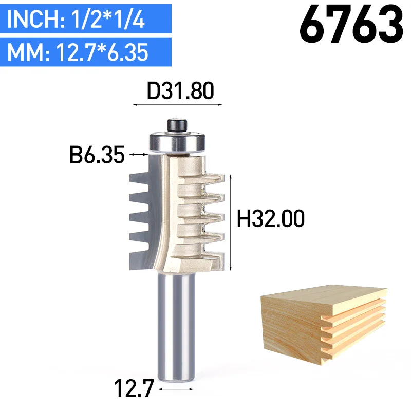 HUHAO 1 шт. 1/" хвостовик фрезы для дерева деревообрабатывающий инструмент полукруглый врезной нож для вышивки пола CNC Коническая Зубчатая фреза - Длина режущей кромки: 6763